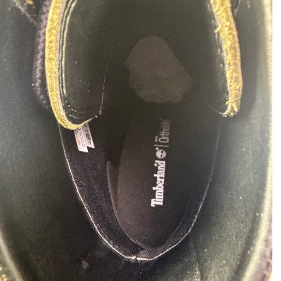 Timberland Allington Boots Heeled Womens 9 Olive Green Leather Lace Up Lug Sole - Picture 10 of 11